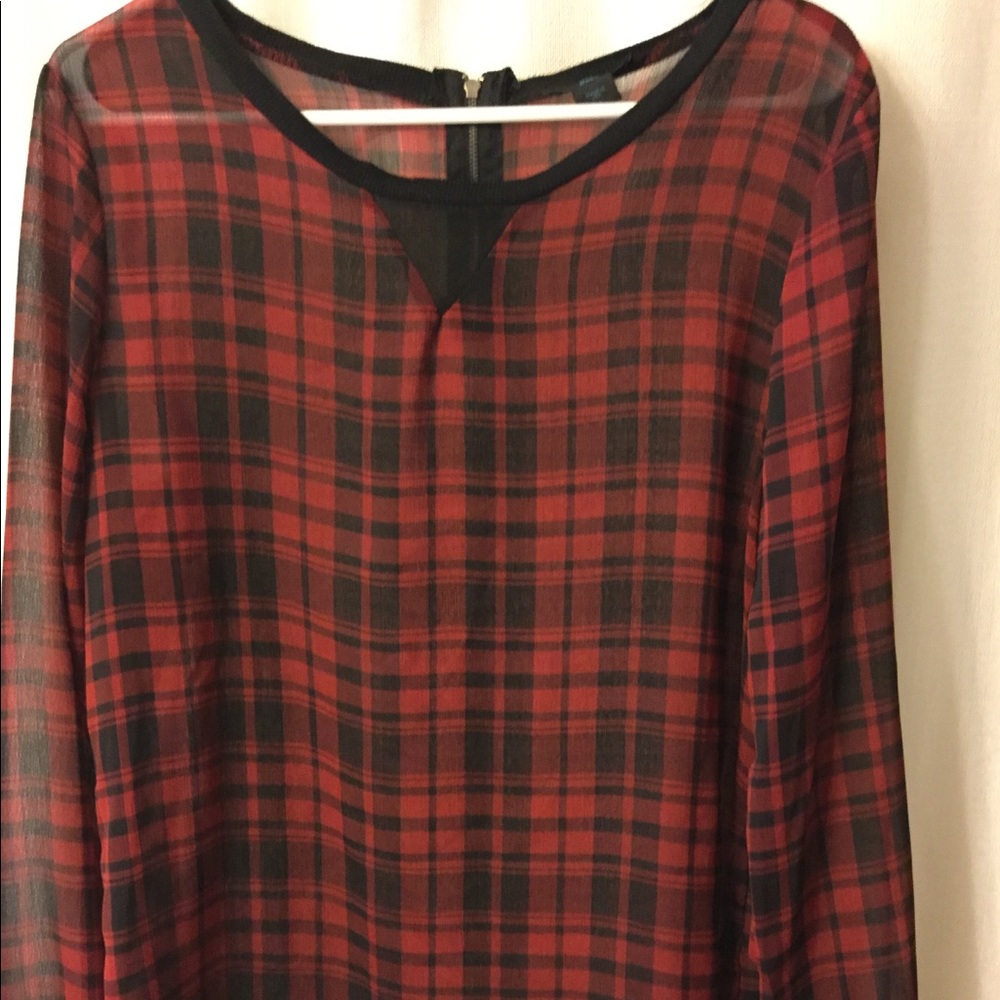 Sheer holiday top